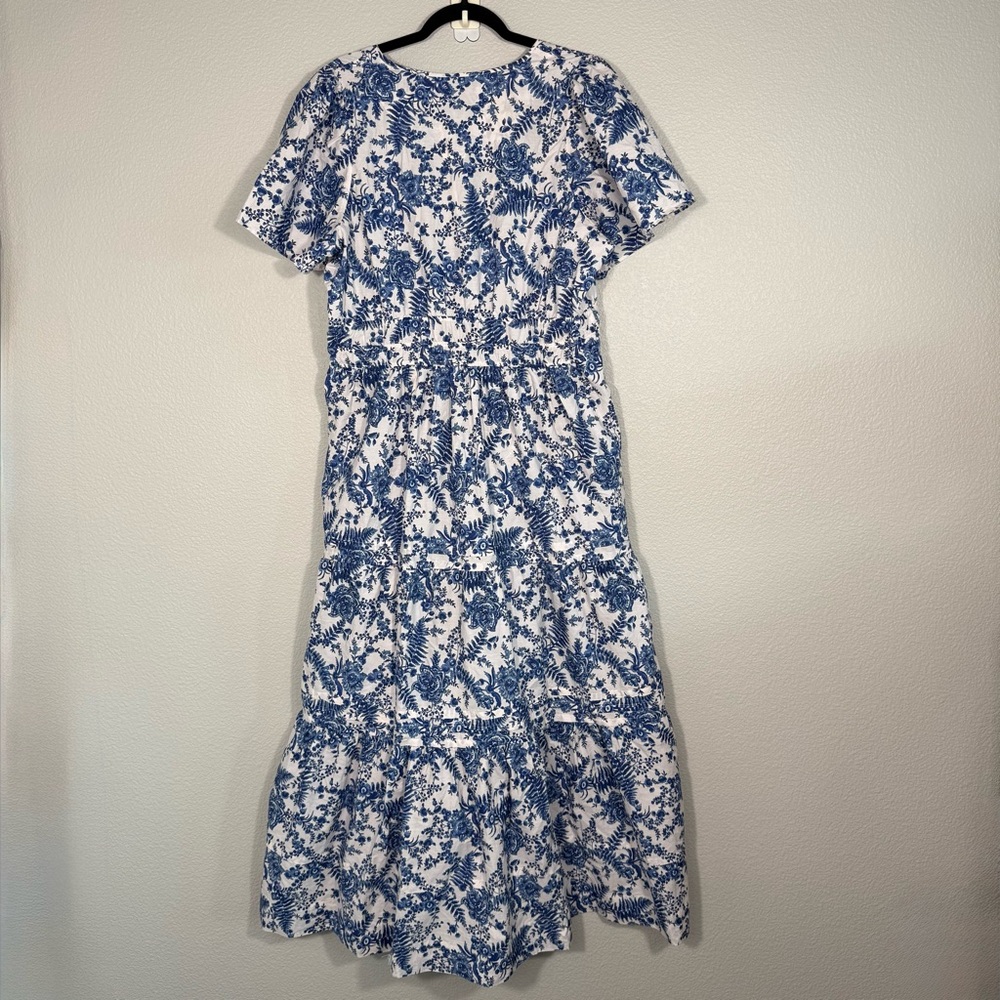 Anthropologie The Somerset Maxi Dress Blue and White Maxi Dress - Picture 3 of 15